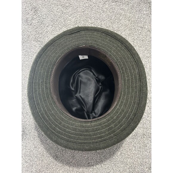 C.C. Filson Wool Fedora Packer Hat Medium Dark Forest Green 100% Virgin Wool - Picture 5 of 7